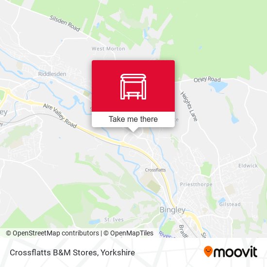 Crossflatts B&M Stores map