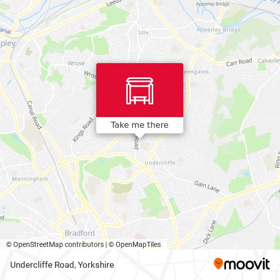 Undercliffe Road map