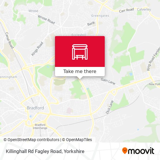 Killinghall Rd Fagley Road map