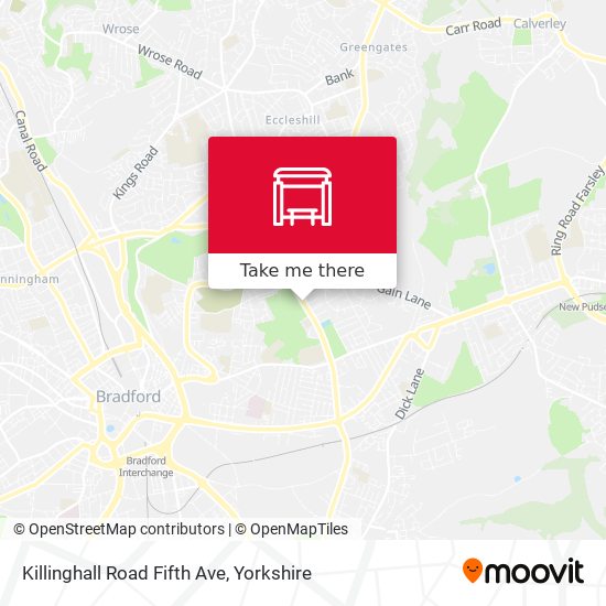 Killinghall Road Fifth Ave map