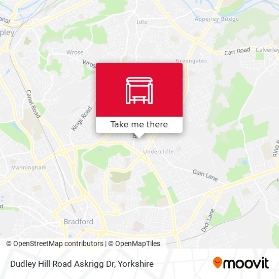 Dudley Hill Road Askrigg Dr map