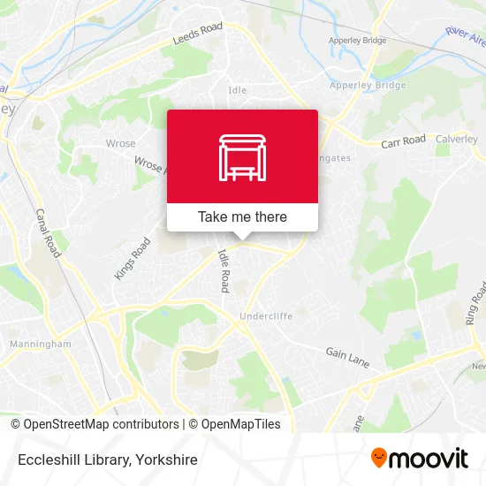 Eccleshill Library map