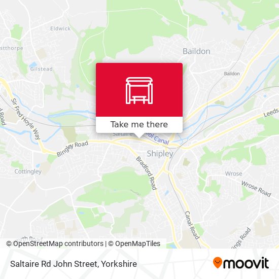 Saltaire Rd John Street map