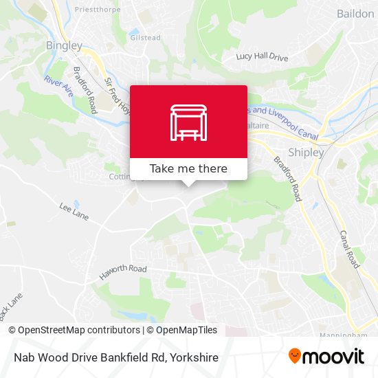Nab Wood Drive Bankfield Rd map