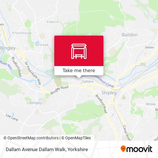 Dallam Avenue Dallam Walk map