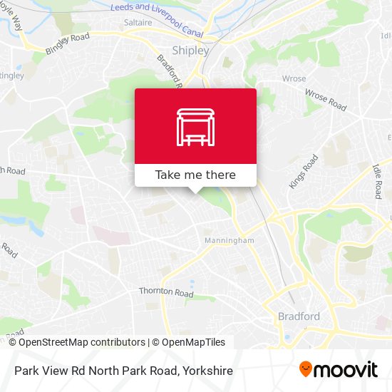 Park View Rd North Park Road map
