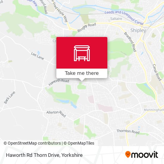 Haworth Rd Thorn Drive map
