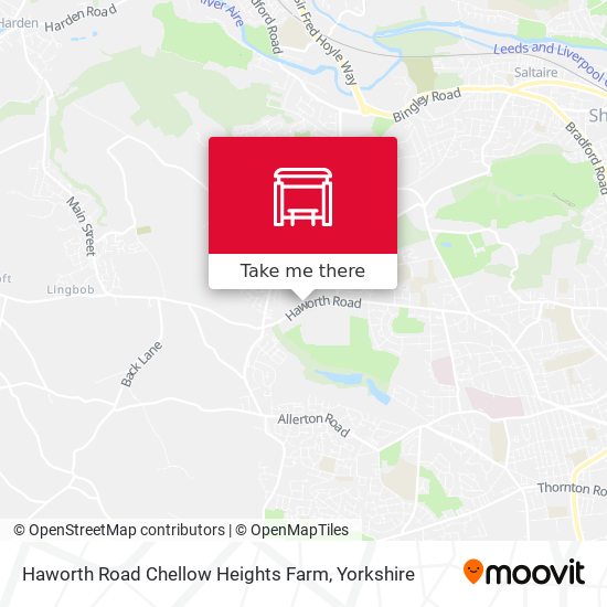Haworth Road Chellow Heights Farm map