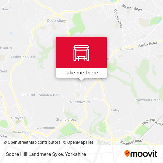 Score Hill Landmere Syke map
