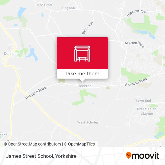 James Street School map