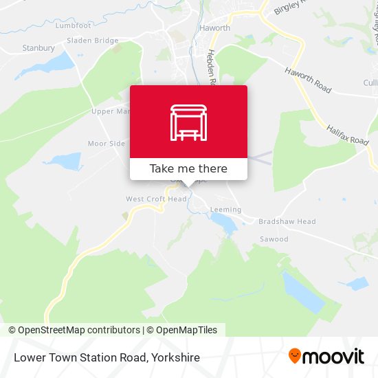 Lower Town Station Road map