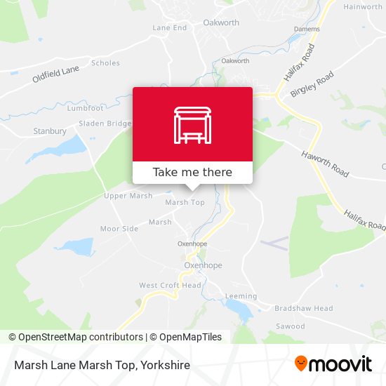 Marsh Lane Marsh Top map
