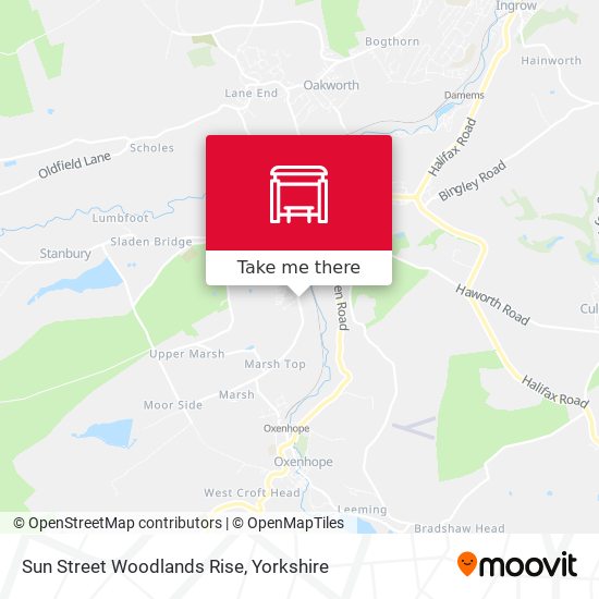 Sun Street Woodlands Rise map