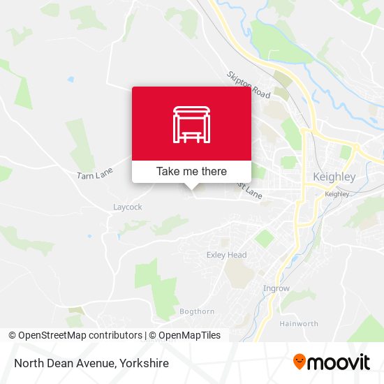 North Dean Avenue map