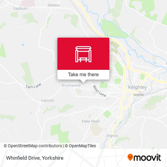 Whinfield Drive map