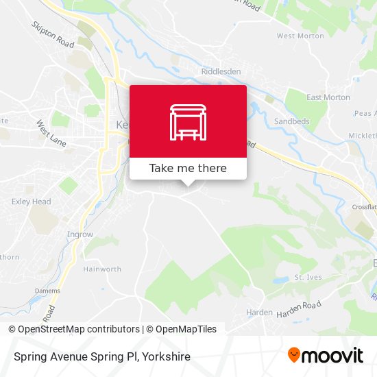Spring Avenue Spring Pl map