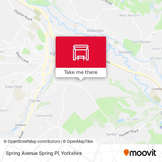 Spring Avenue Spring Pl map