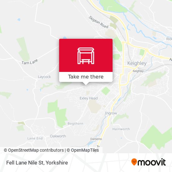 Fell Lane Nile St map