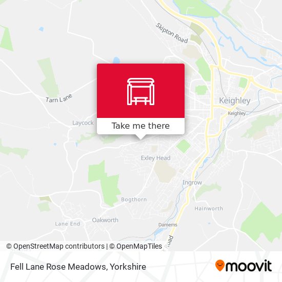 Fell Lane Rose Meadows map