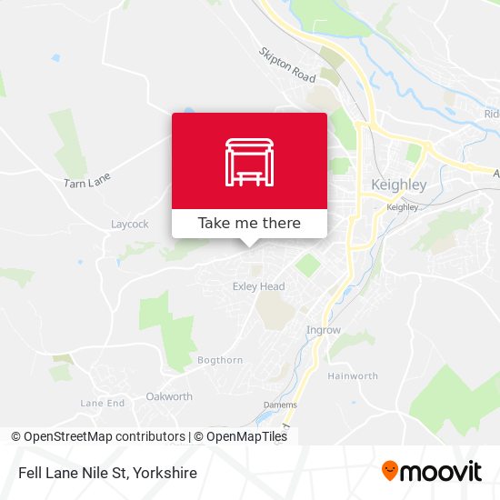 Fell Lane Nile St map