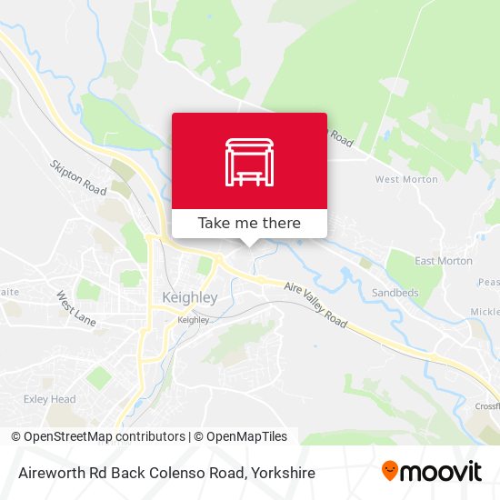 Aireworth Rd Back Colenso Road map