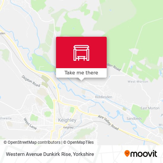 Western Avenue Dunkirk Rise map