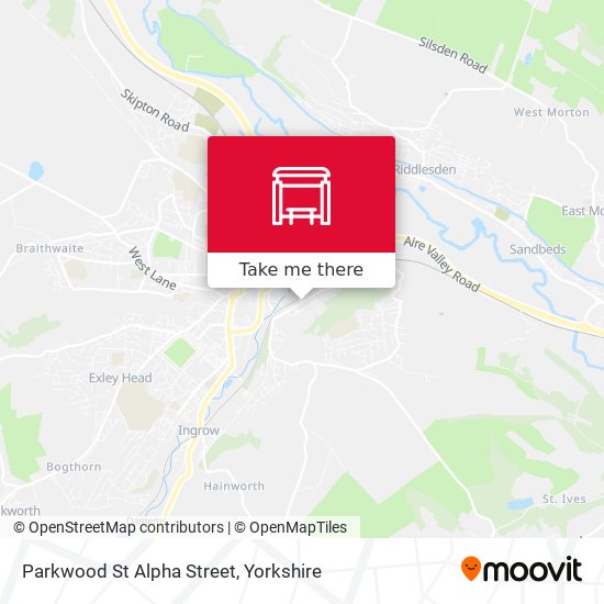 Parkwood St Alpha Street map