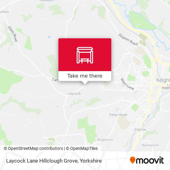 Laycock Lane Hillclough Grove map