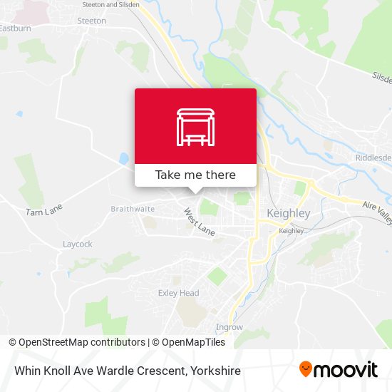 Whin Knoll Ave Wardle Crescent map