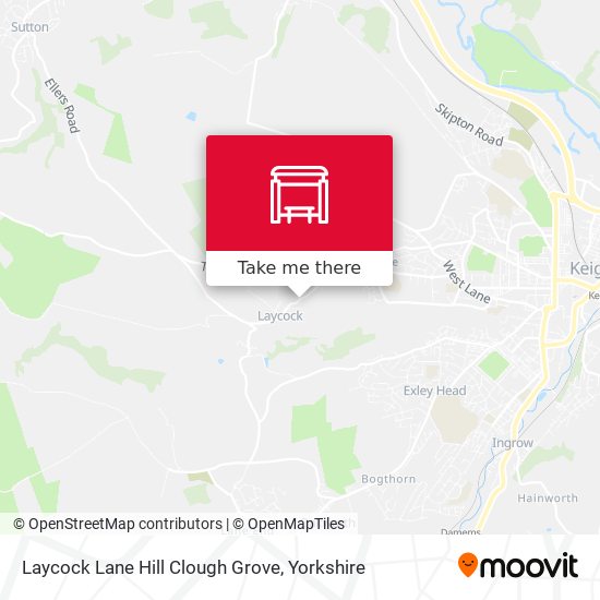 Laycock Lane Hill Clough Grove map