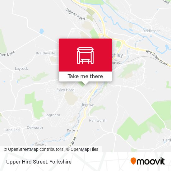Upper Hird Street map