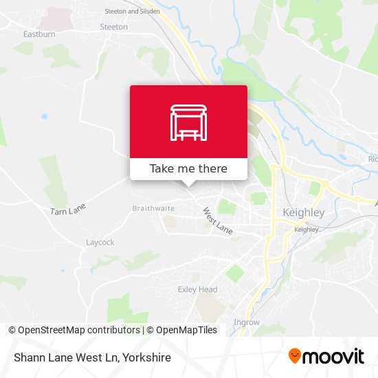 Shann Lane West Ln map