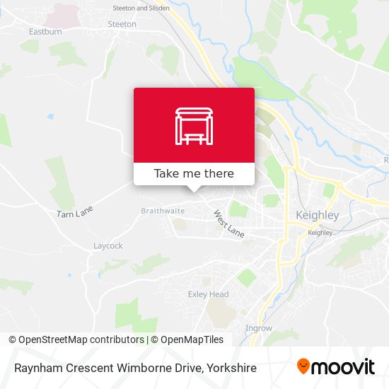 Raynham Crescent Wimborne Drive map
