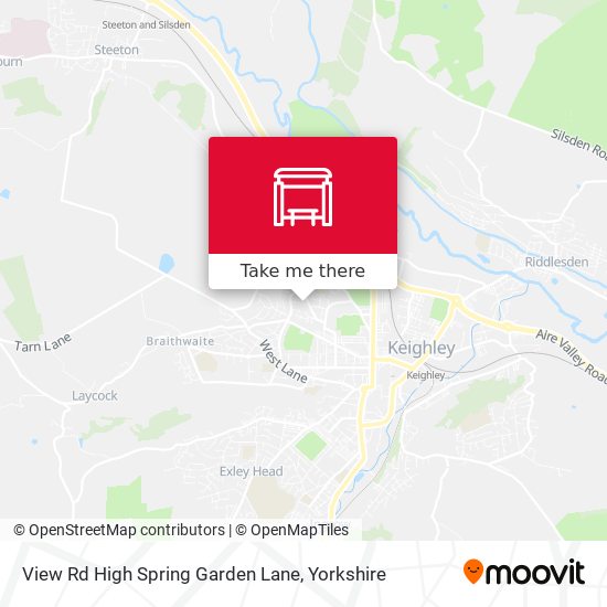 View Rd High Spring Garden Lane map