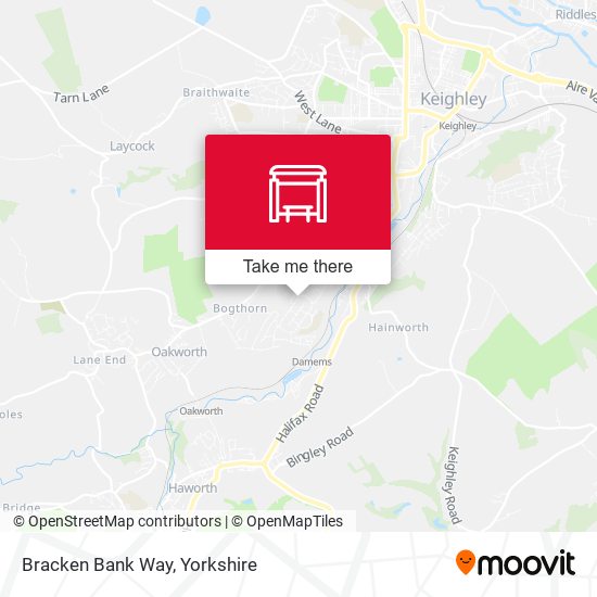 Bracken Bank Way map