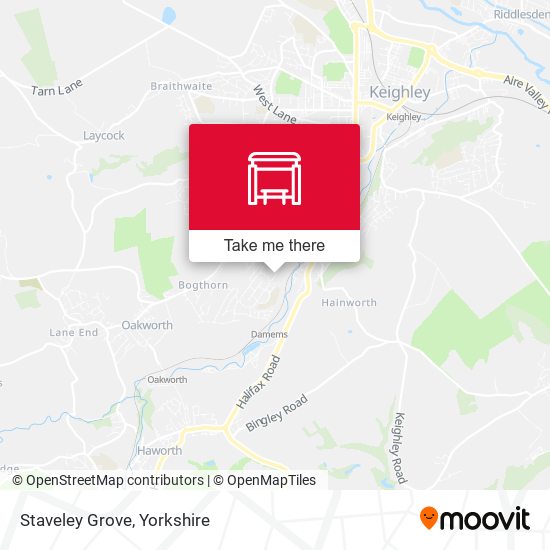 Staveley Grove map