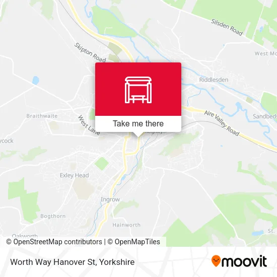 Worth Way Hanover St map