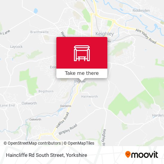 Haincliffe Rd South Street map