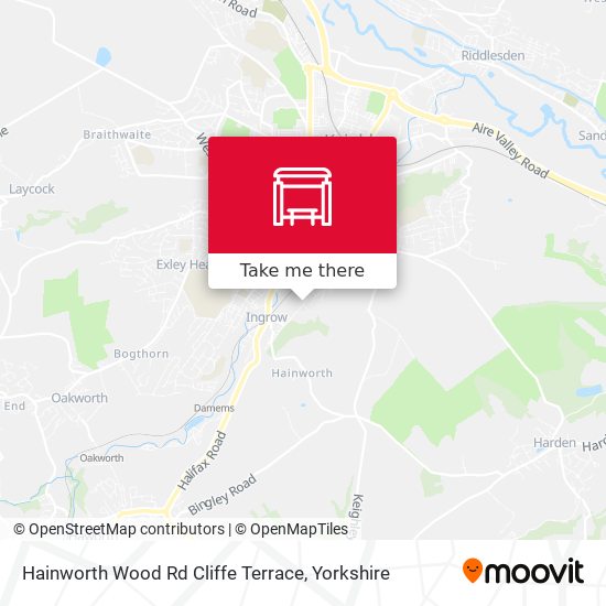 Hainworth Wood Rd Cliffe Terrace map