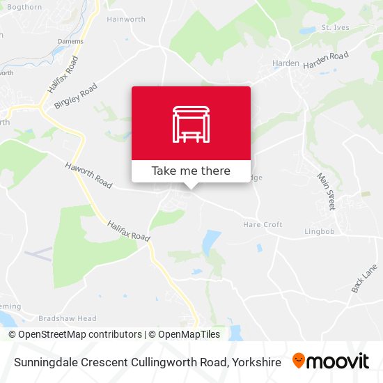 Sunningdale Crescent Cullingworth Road map