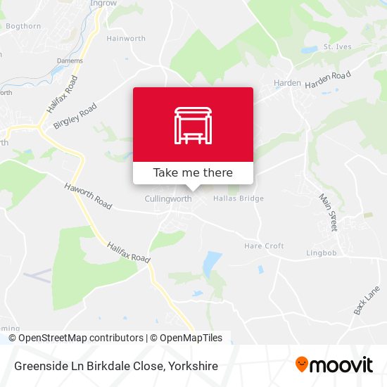 Greenside Ln Birkdale Close map