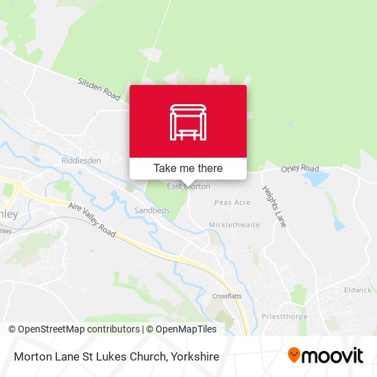 Morton Lane St Lukes Church map