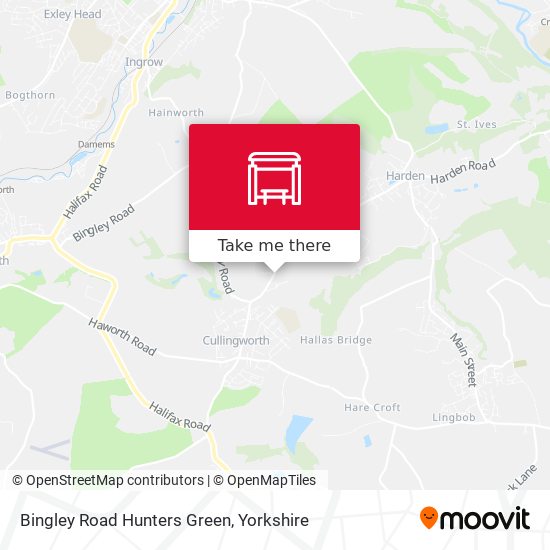 Bingley Road Hunters Green map