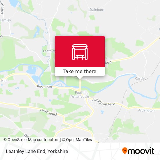 Leathley Lane End map
