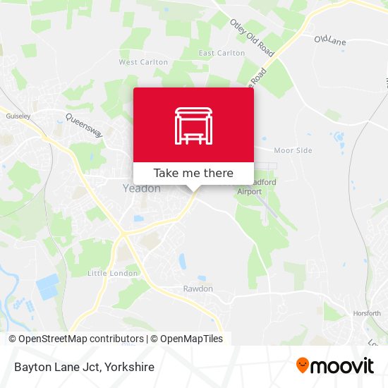 Bayton Lane Jct map