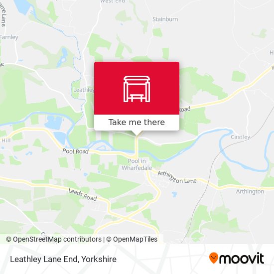 Leathley Lane End map