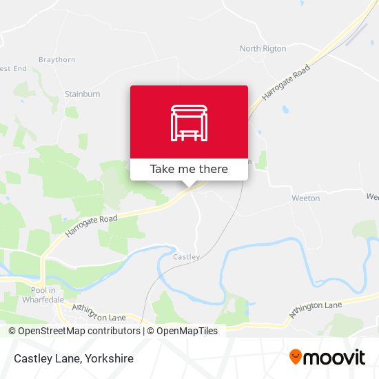 Castley Lane map