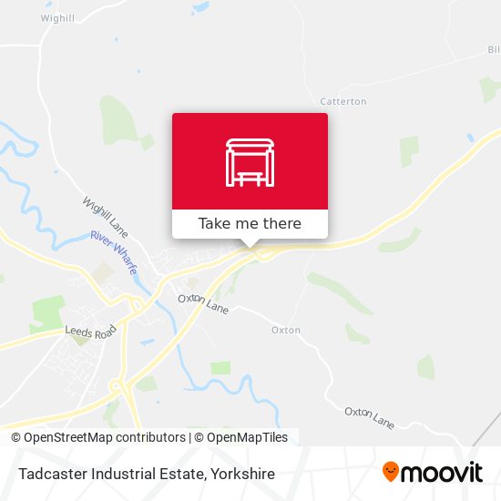 Tadcaster Industrial Estate map