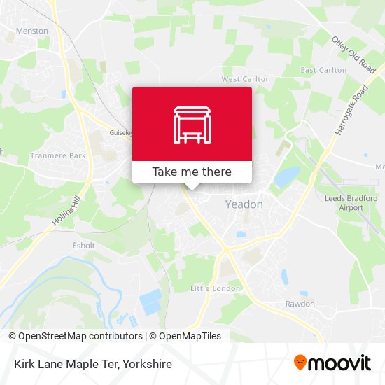 Kirk Lane Maple Ter map