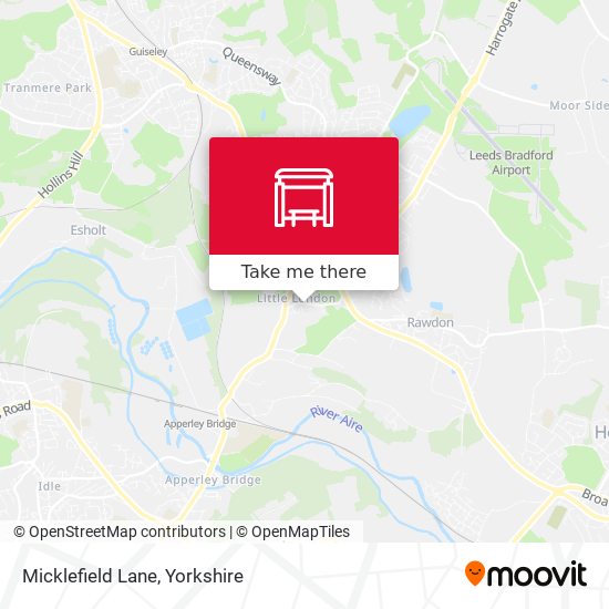 Micklefield Lane map